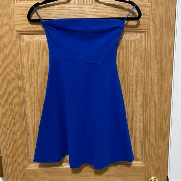 Express strapless mini skater dress - Picture 2 of 4